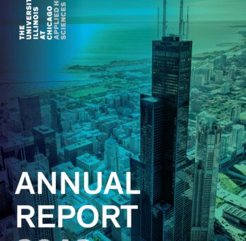 Cover page of 2018 AHS Annual Report which shows The Willis Tower
                  