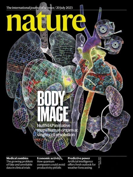 Cover of Nature Volume 619 Issue 7970, 20 July 2023