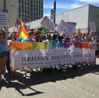 UIC and UI Health Marchers in Chicago Pride Parade on Sunday, June 24th 2018
                  